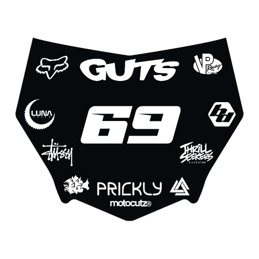CUSTOM MOTOCUTZ FRONT PLATE DECAL