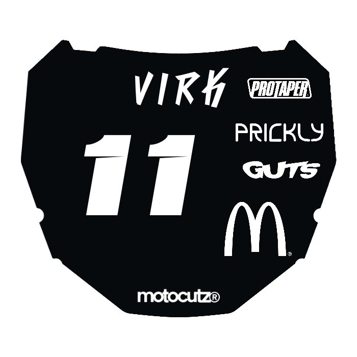 CUSTOM ODI NUMBER PLATE DECAL