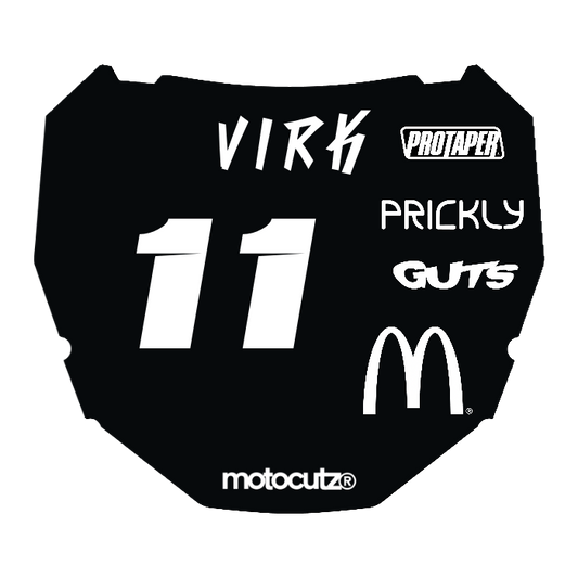 CUSTOM ODI NUMBER PLATE DECAL