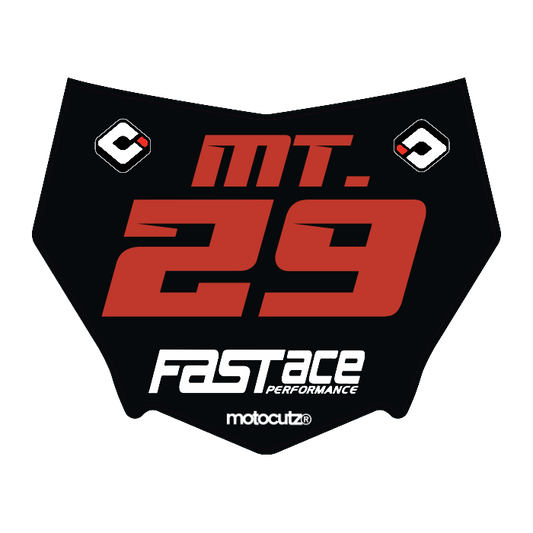 CUSTOM MOTOCUTZ FRONT PLATE DECAL