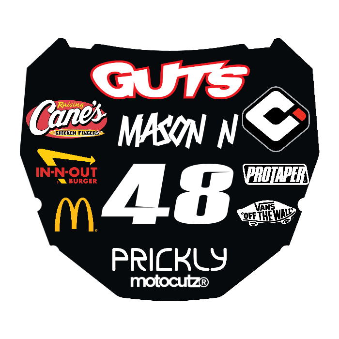 CUSTOM ODI NUMBER PLATE DECAL