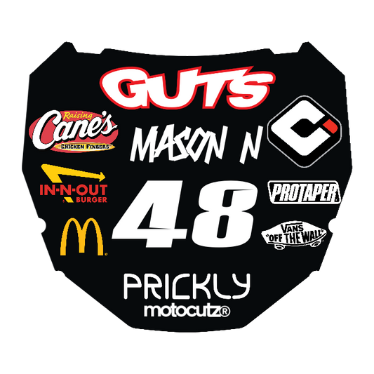 CUSTOM ODI NUMBER PLATE DECAL