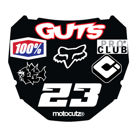 CUSTOM ODI NUMBER PLATE DECAL