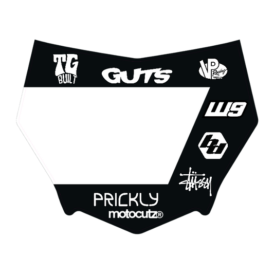 CUSTOM MOTOCUTZ FRONT PLATE DECAL