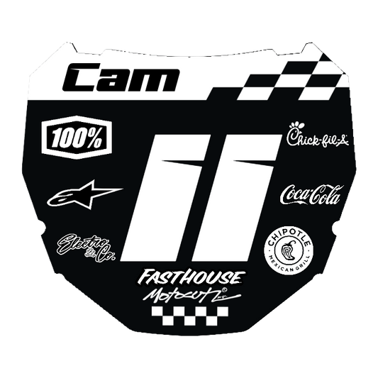 CUSTOM ODI NUMBER PLATE DECAL