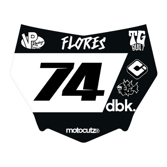 CUSTOM MOTOCUTZ FRONT PLATE DECAL