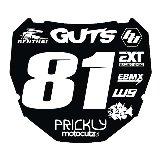 CUSTOM ODI NUMBER PLATE DECAL