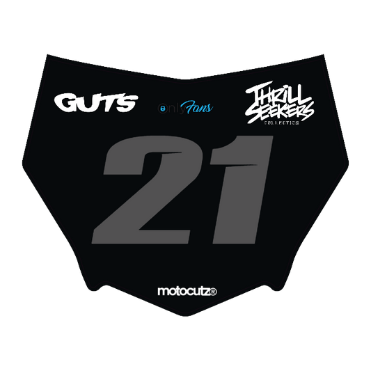 CUSTOM MOTOCUTZ FRONT PLATE DECAL