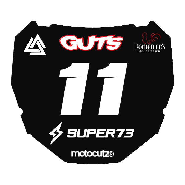 CUSTOM ODI NUMBER PLATE DECAL