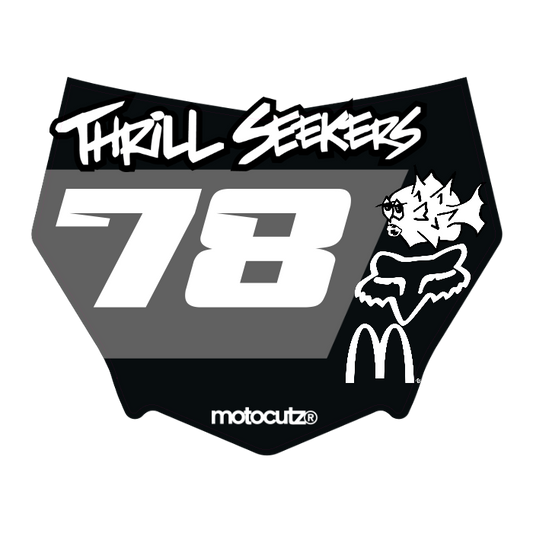 CUSTOM MOTOCUTZ FRONT PLATE DECAL