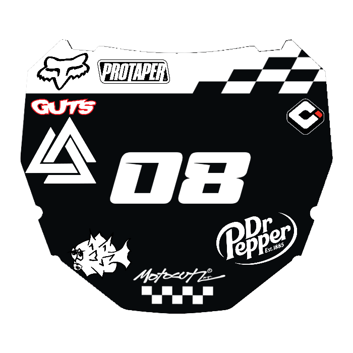 CUSTOM ODI NUMBER PLATE DECAL