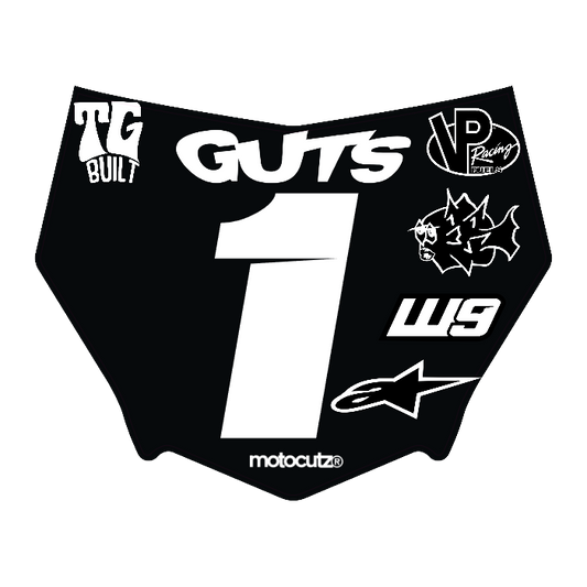 CUSTOM MOTOCUTZ FRONT PLATE DECAL