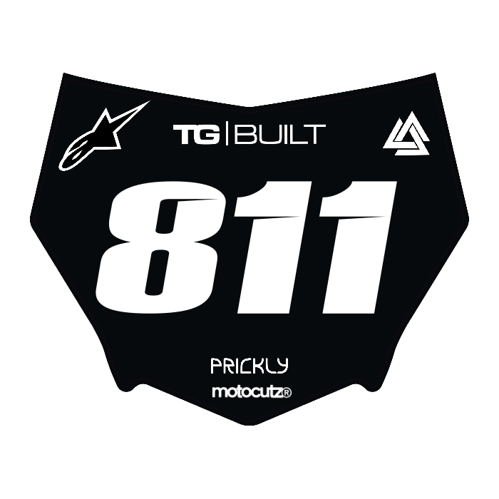 CUSTOM MOTOCUTZ FRONT PLATE DECAL