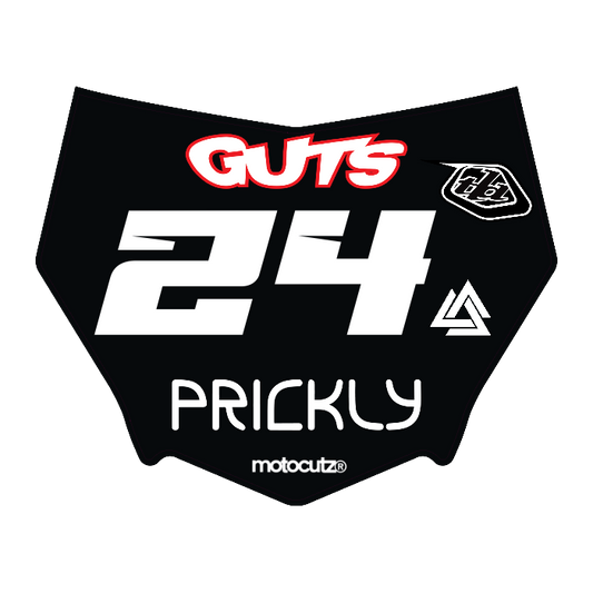 CUSTOM MOTOCUTZ FRONT PLATE DECAL