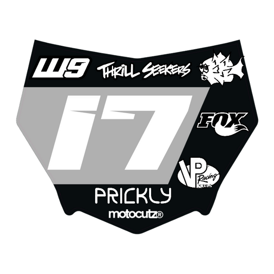 CUSTOM MOTOCUTZ FRONT PLATE DECAL