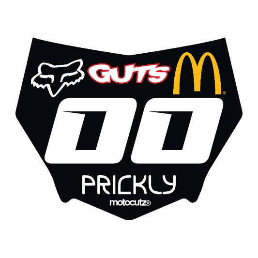 CUSTOM MOTOCUTZ FRONT PLATE DECAL