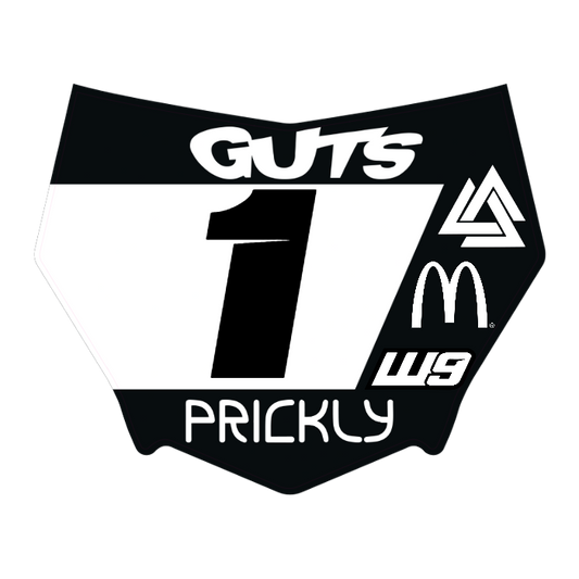 CUSTOM MOTOCUTZ FRONT PLATE DECAL
