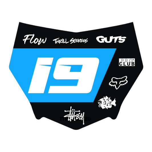 CUSTOM MOTOCUTZ FRONT PLATE DECAL