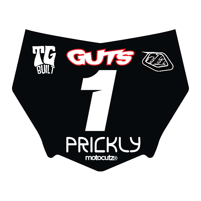 CUSTOM MOTOCUTZ FRONT PLATE DECAL