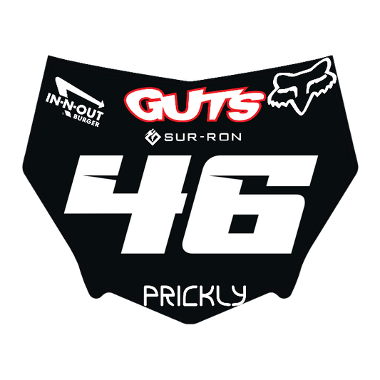 CUSTOM MOTOCUTZ FRONT PLATE DECAL