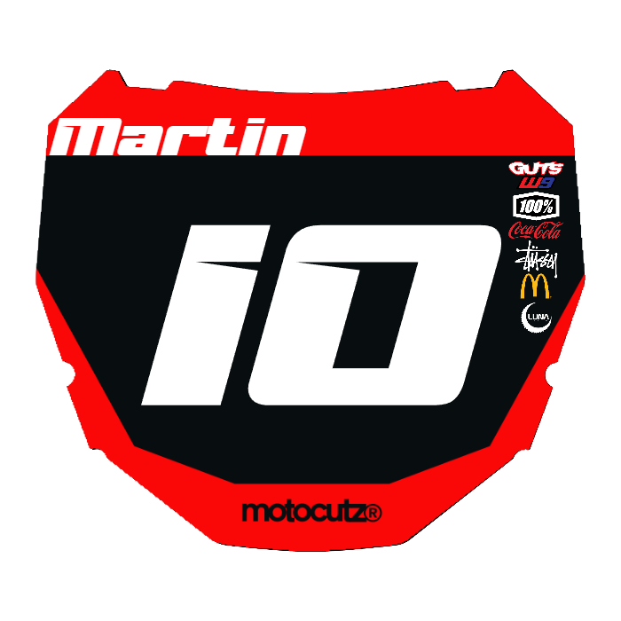 CUSTOM ODI NUMBER PLATE DECAL