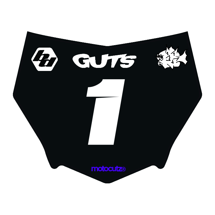 CUSTOM MOTOCUTZ FRONT PLATE DECAL
