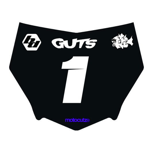 CUSTOM MOTOCUTZ FRONT PLATE DECAL