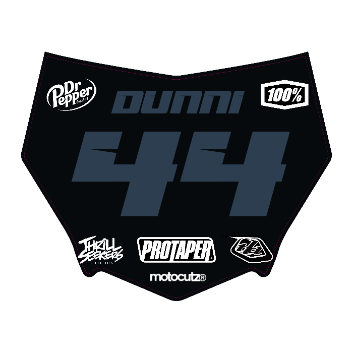 CUSTOM MOTOCUTZ FRONT PLATE DECAL
