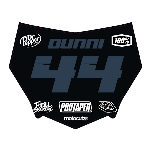 CUSTOM MOTOCUTZ FRONT PLATE DECAL