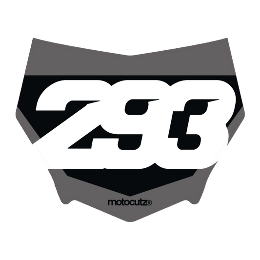 CUSTOM MOTOCUTZ FRONT PLATE DECAL