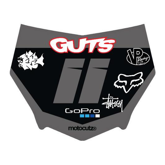 CUSTOM MOTOCUTZ FRONT PLATE DECAL