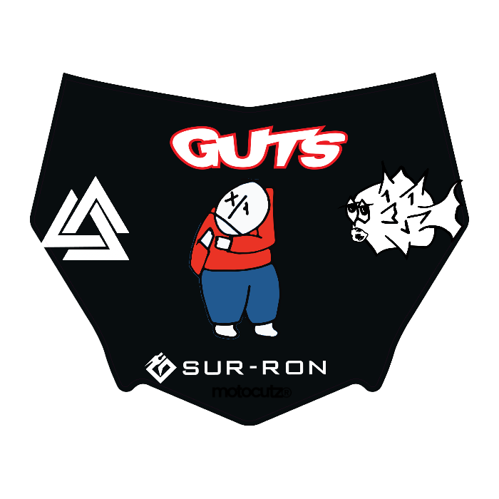 CUSTOM MOTOCUTZ FRONT PLATE DECAL