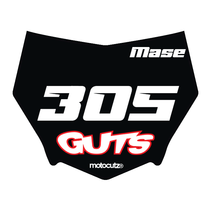 CUSTOM MOTOCUTZ FRONT PLATE DECAL