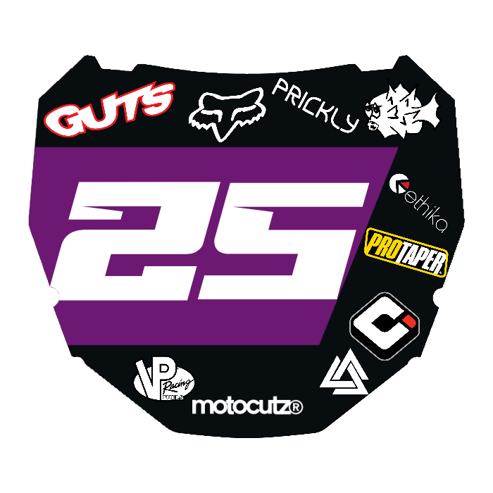 CUSTOM ODI NUMBER PLATE DECAL
