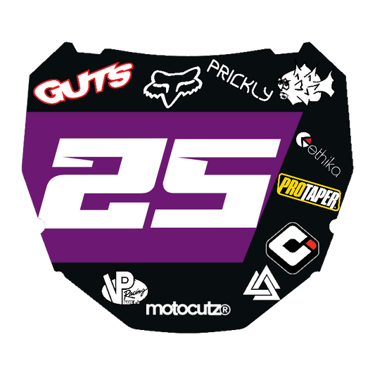 CUSTOM ODI NUMBER PLATE DECAL