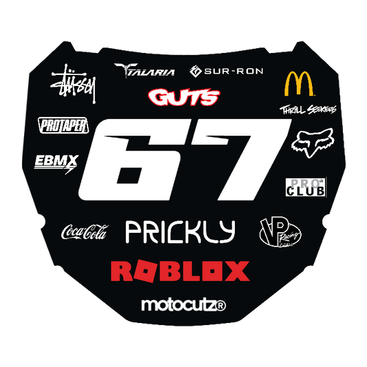 CUSTOM ODI NUMBER PLATE DECAL