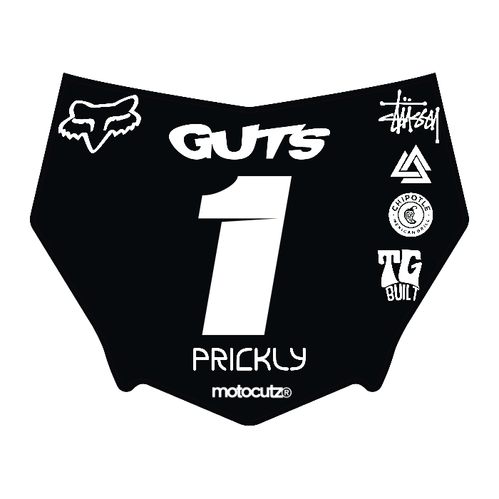 CUSTOM MOTOCUTZ FRONT PLATE DECAL