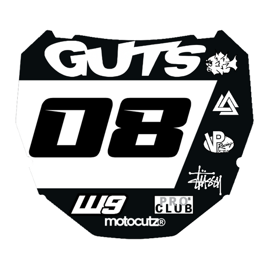 CUSTOM ODI NUMBER PLATE DECAL