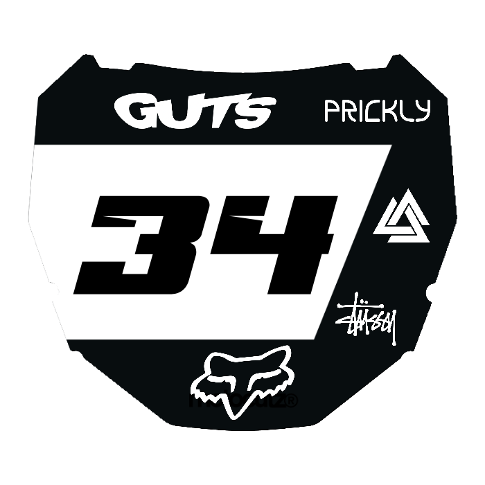 CUSTOM ODI NUMBER PLATE DECAL