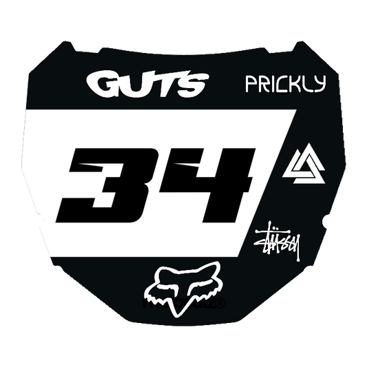 CUSTOM ODI NUMBER PLATE DECAL