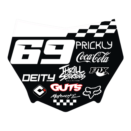 CUSTOM MOTOCUTZ FRONT PLATE DECAL
