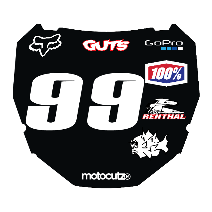 CUSTOM ODI NUMBER PLATE DECAL