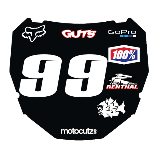 CUSTOM ODI NUMBER PLATE DECAL