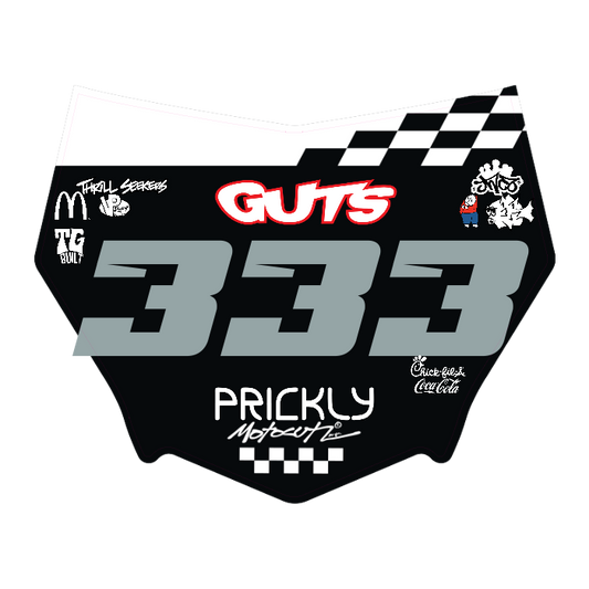 CUSTOM MOTOCUTZ FRONT PLATE DECAL