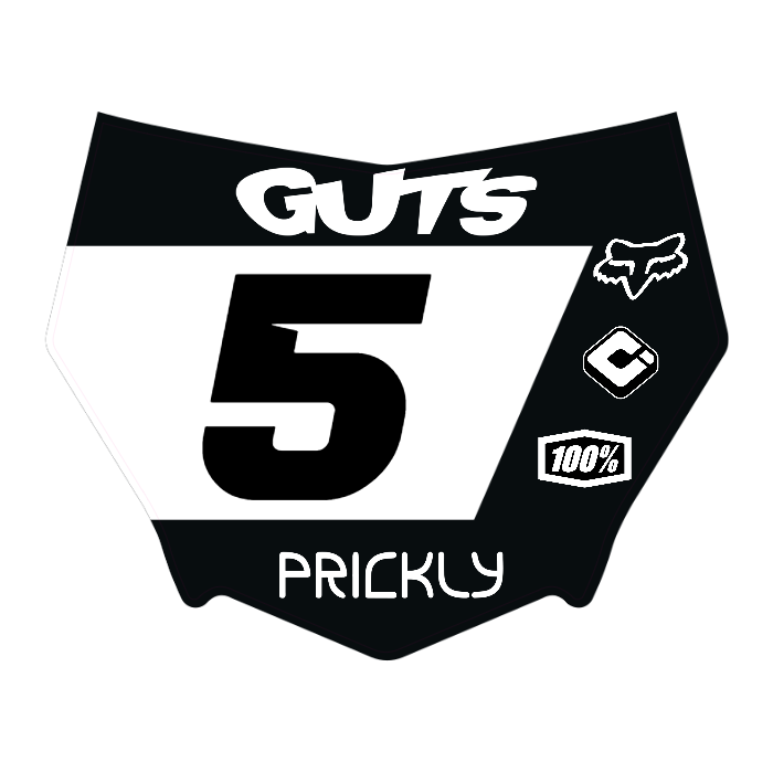 CUSTOM MOTOCUTZ FRONT PLATE DECAL