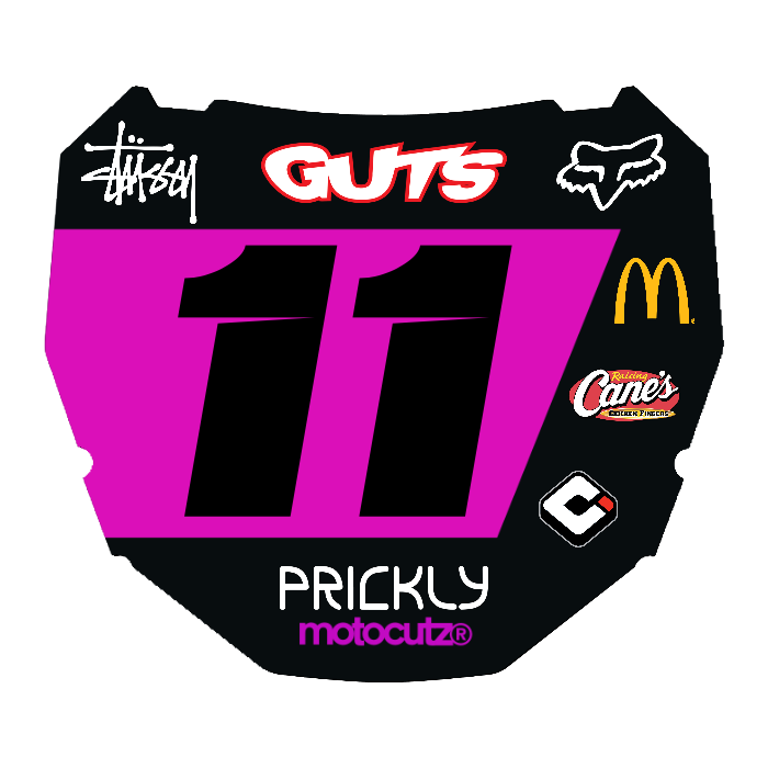 CUSTOM ODI NUMBER PLATE DECAL