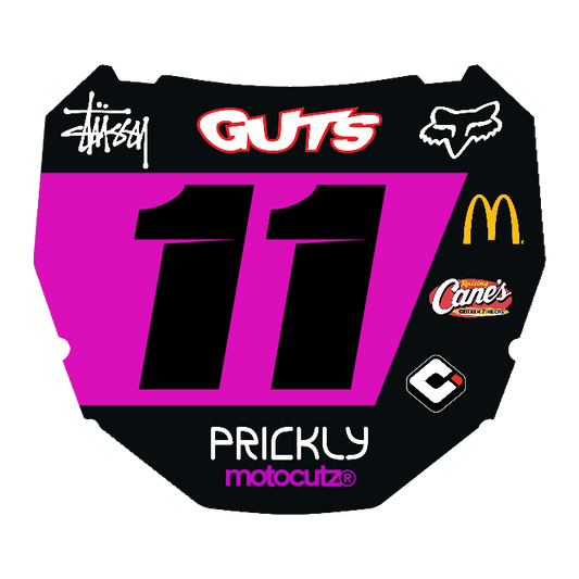 CUSTOM ODI NUMBER PLATE DECAL