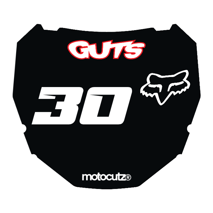 CUSTOM ODI NUMBER PLATE DECAL