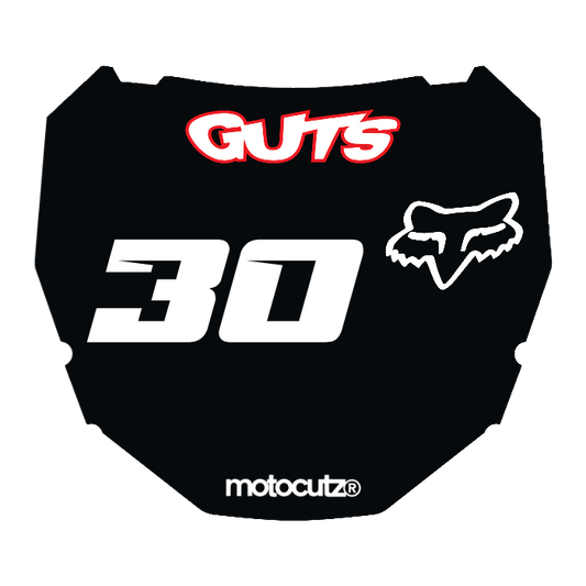 CUSTOM ODI NUMBER PLATE DECAL