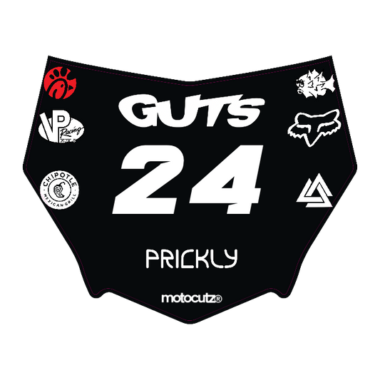 CUSTOM MOTOCUTZ FRONT PLATE DECAL